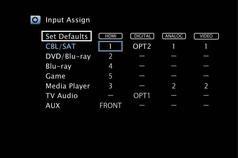 GUI InputAssign 1200WE2
